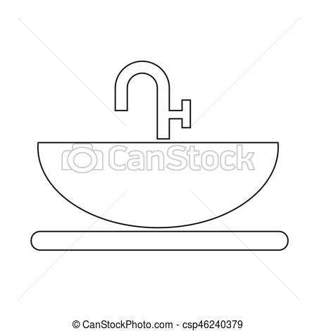 450x470 Sink Icon Vectors Illustration