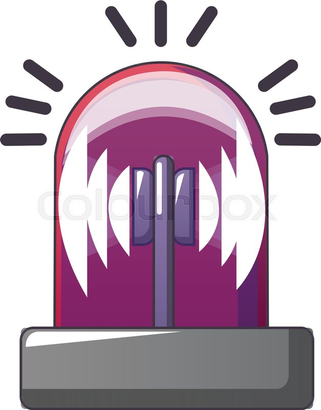 627x800 Red Flash Siren Icon Cartoon Of Red Stock Vector Colourbox