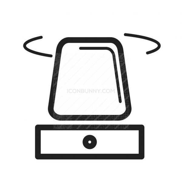 600x600 Ambulance Siren Line Icon