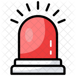 256x256 Siren Icon Of Colored Outline Style