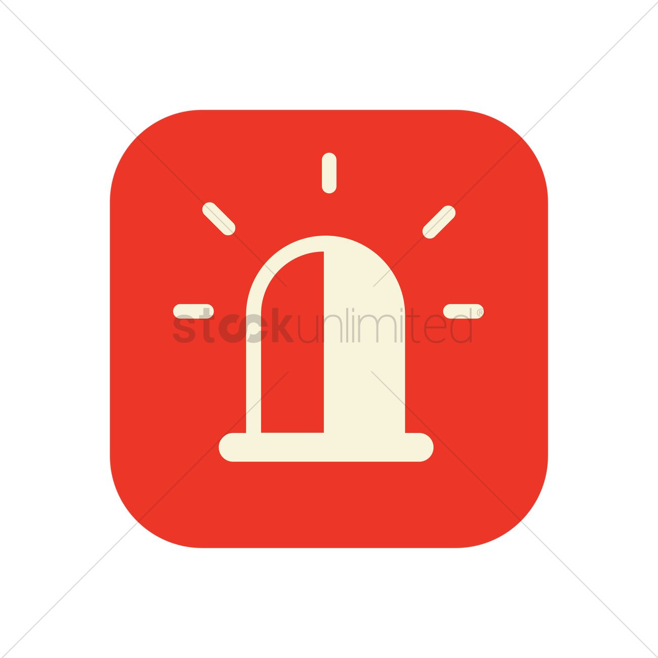 1300x1300 Siren Icon Vector Image