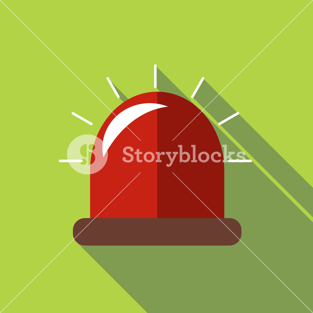 1000x1000 Siren Icon Flat Illustration Of Siren Vector Icon For Web Royalty