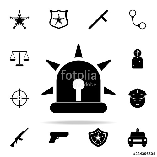 500x500 Police Siren Icon Police Icons Universal Set For Web And Mobile