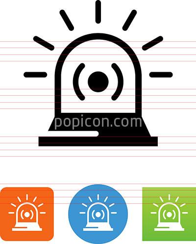 400x497 Flashing Siren Icon