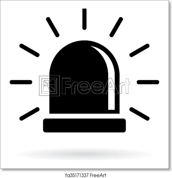 561x581 Free Art Print Of Alarm Siren Icon Alarm Siren Icon Isolated