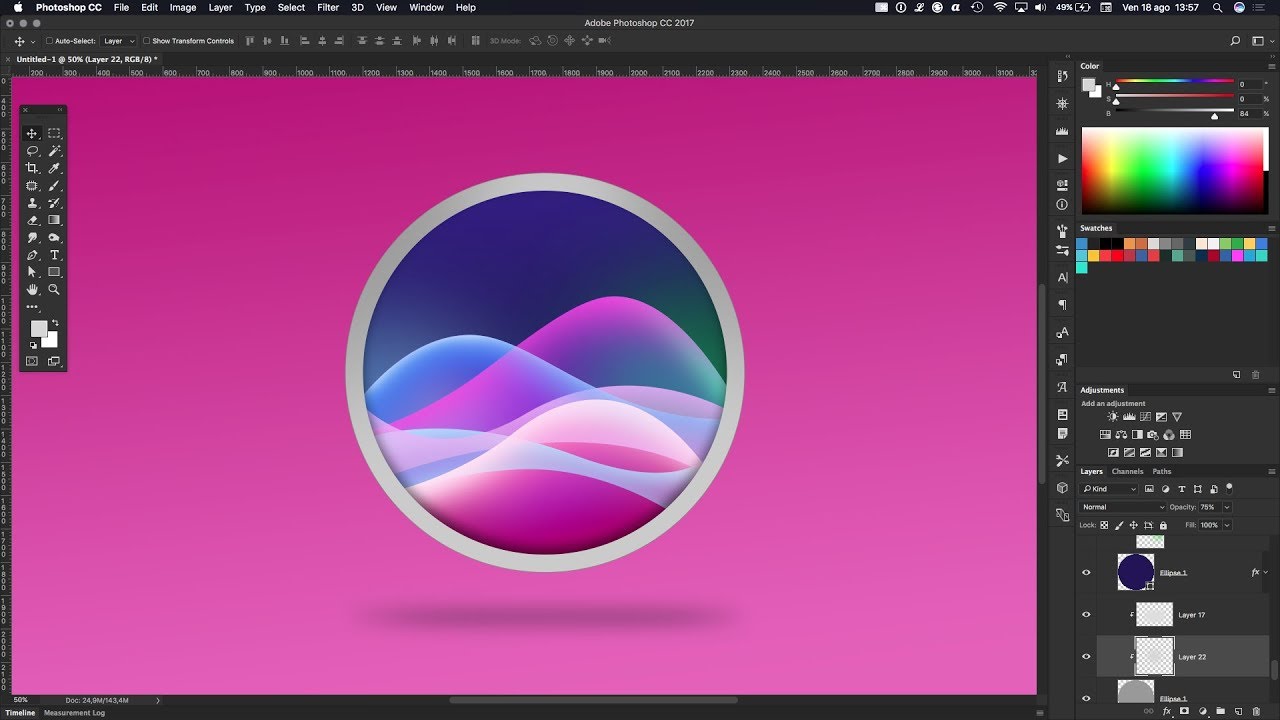 1280x720 Photoshop Tutorial Siri Icon Macos Sierra