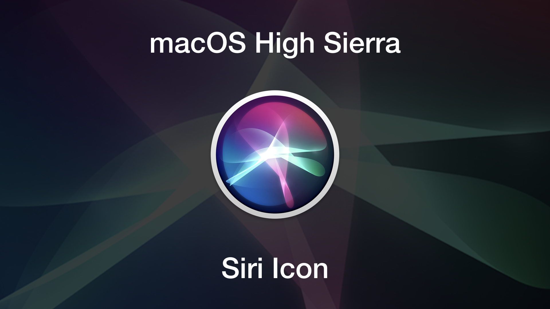 1920x1080 Macos High Sierra Siri Icon
