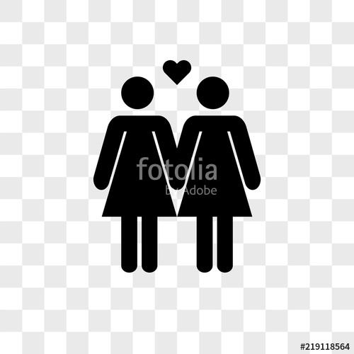500x500 Couple Of Sisters Loving Each Other Vector Icon On Transparent