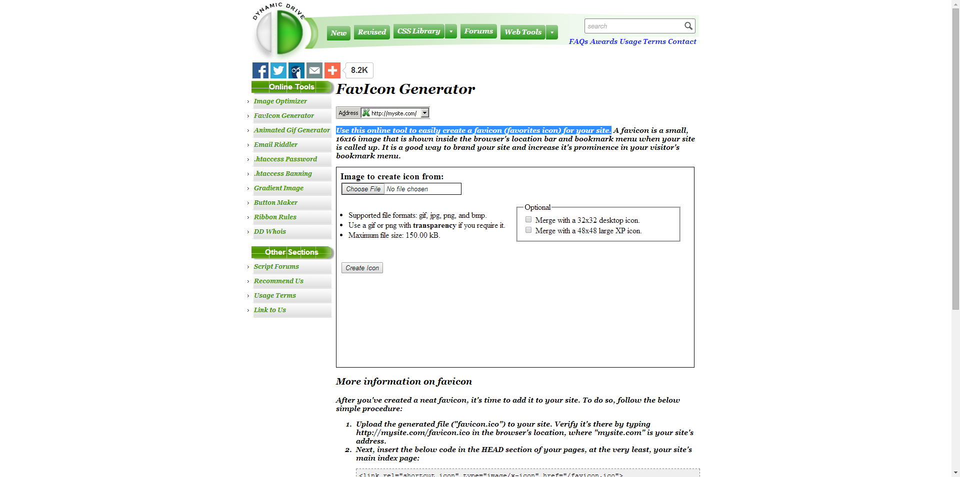 1920x955 Favicon Generator