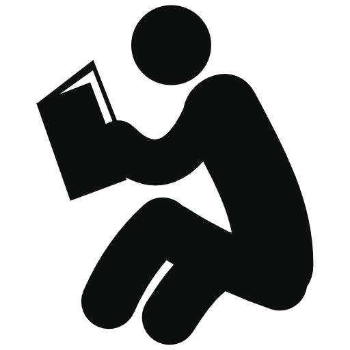 512x512 Man Sitting And Reading Book Free Vector Icons Designed