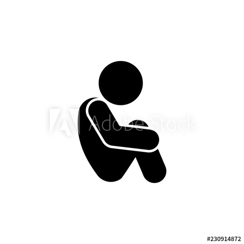 500x500 Sitting, Child, Sad Icon Element Of Child Icon For Mobile Concept