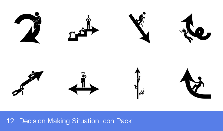 896x528 Download Decision Making Situation Icon Pack