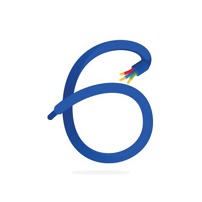 416x416 Number Six Icon Formed