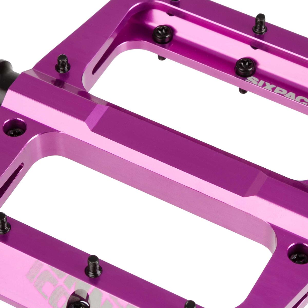 Sixpack Flat Pedal Icon Purple, Mm, Torx Pins 1200x1200 Sixpack Flat Pedal Icon Purple, Mm, Torx Pins
