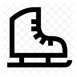 Ice Skate Icon Of Line Style 256x256 Ice Skate Icon Of Line Style