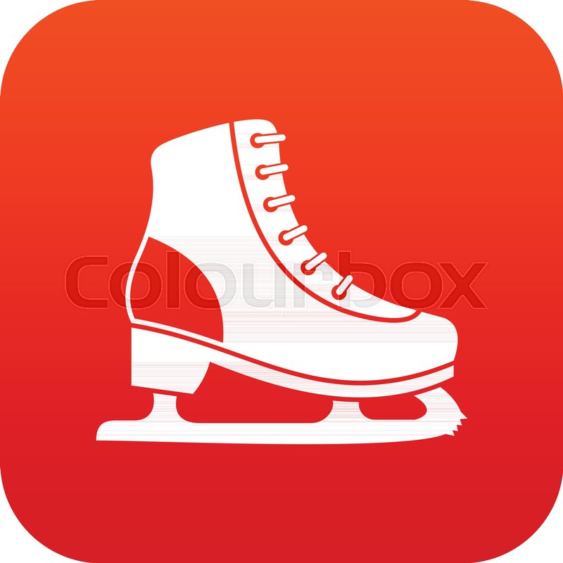 Ice Skate Icon Digital Red For Any Stock Vector Colourbox 800x800 Ice Skate Icon Digital Red For Any Stock Vector Colourbox
