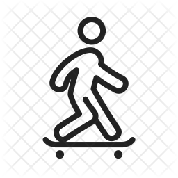 Skate Icon Of Line Style 256x256 Skate Icon Of Line Style