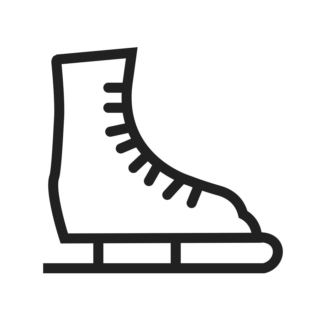 Ice Skating Shoe Line Icon 1024x1024 Ice Skating Shoe Line Icon