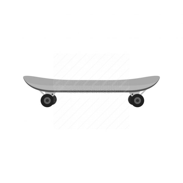 600x600 Skateboard Greyscale Icon