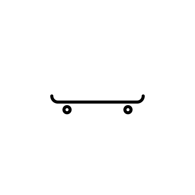 640x640 Skateboard Icon With Line Style Vector Illustration, Icon, Vector