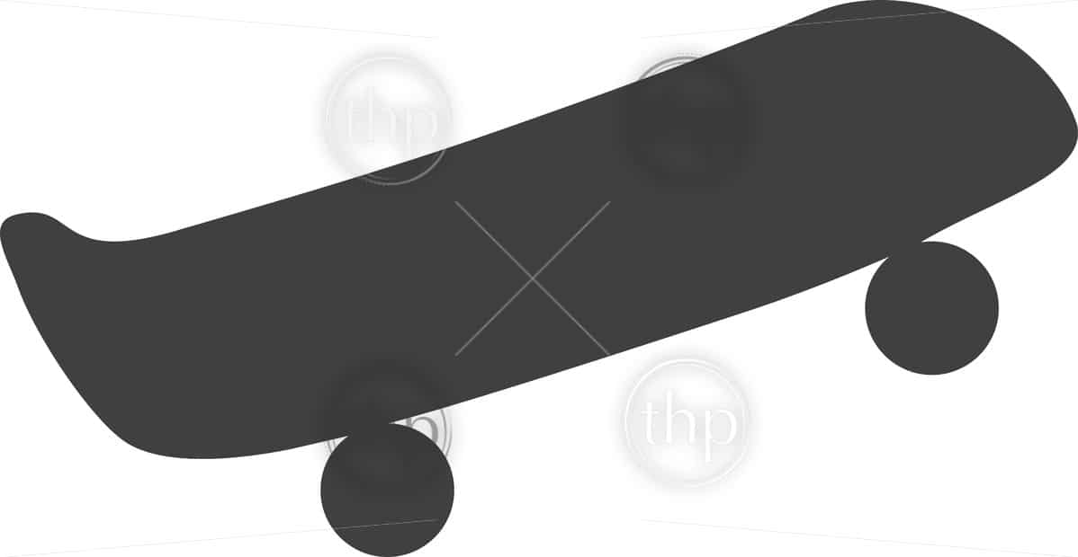 1198x620 Simple Skateboard Icon Vector Vector