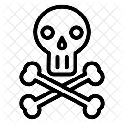 256x256 Skeleton Icon Of Line Style