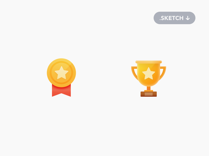 800x600 Badge And Trophy Icons Freebie