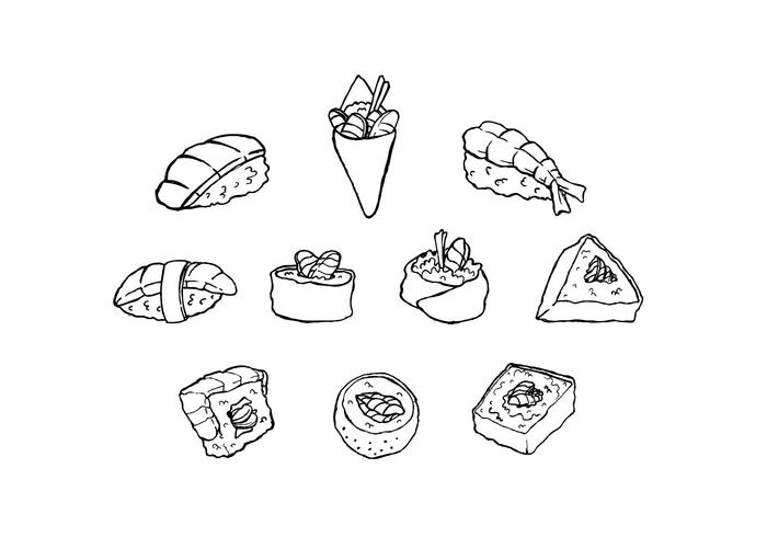 Free Japanese Food Sketch Icon Vector 700x490 Free Japanese Food Sketch Icon Vector