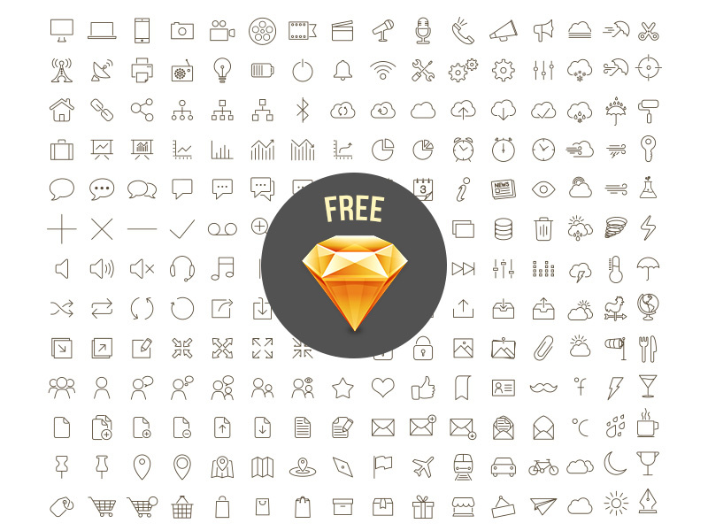 800x600 Free Sketch Icons