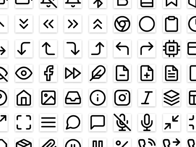 800x600 Feather Icons Sketch Library