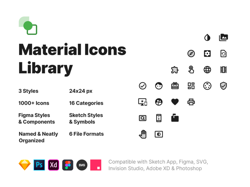 800x600 Material Icons Library