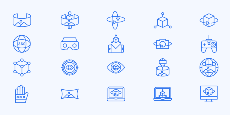 Virtual Reality Sketch Icon Set Bypeople 800x400 Virtual Reality Sketch Icon Set Bypeople