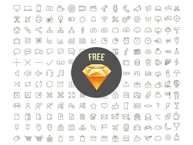 800x600 Free Sketch Icons