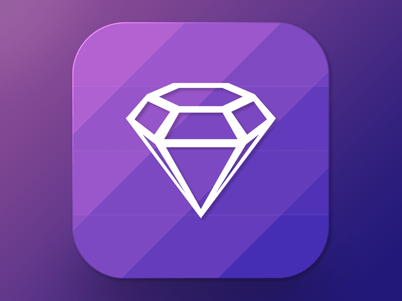 800x600 Diamond Icon Sketch Freebie