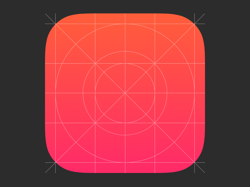 Иконки ios. Суперэллипс. Макет иконки IOS. Сетка для иконки приложения. Сетка для иконки IOS.