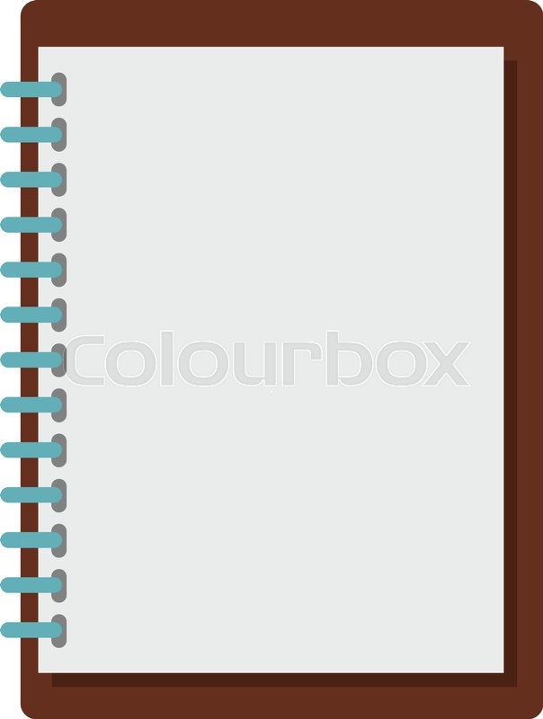 604x800 Sketchbook Icon Flat Isolated On White Stock Vector Colourbox