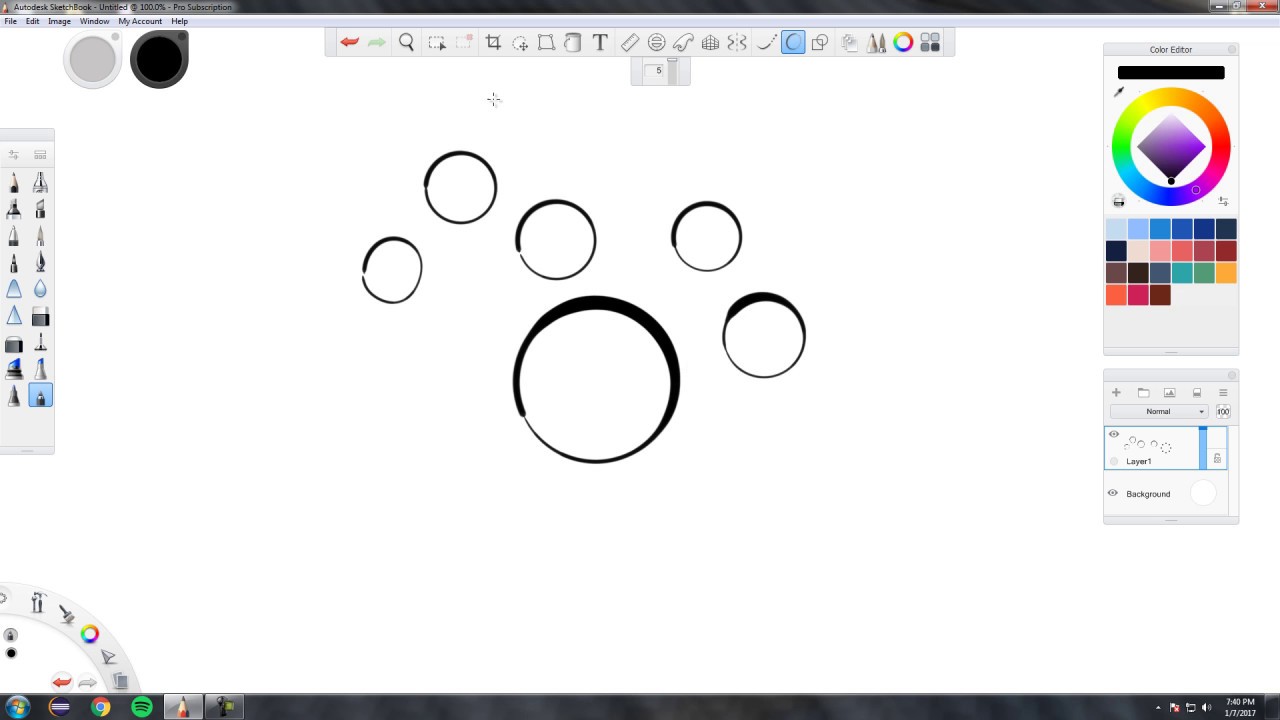 1280x720 Autodesk Sketchbook Pro Predictive Stroke Line Smoothing