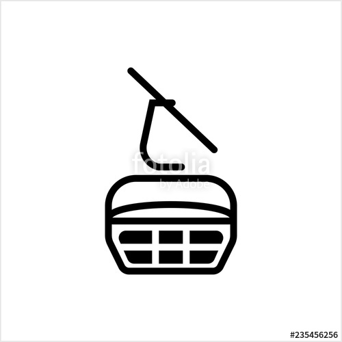 500x500 Ski Lift Icon, Aerial Lift Icon Stock Image And Royalty Free