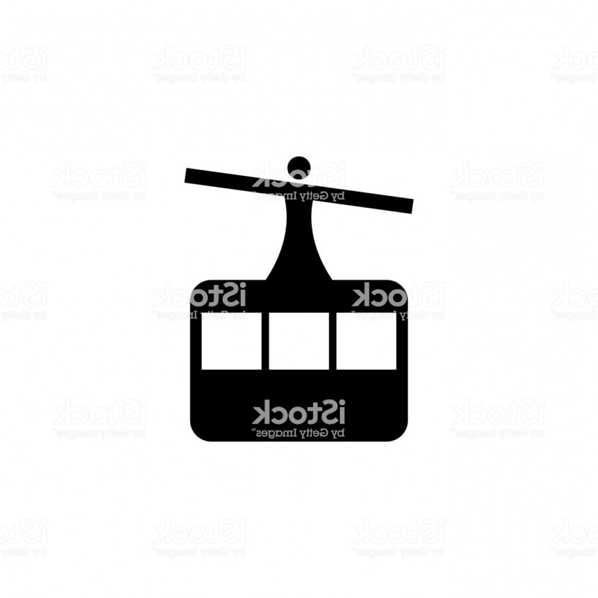 1228x1228 Winter Ski Lift Vector Icon On White Background Gm Cqrecords