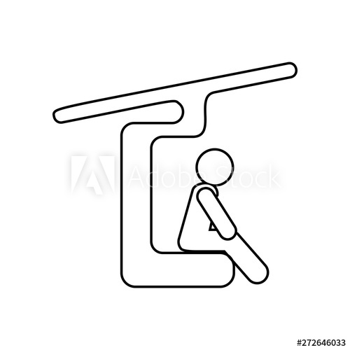 500x500 Ski Lift Icon Element Of Winter For Mobile Concept And Web Apps