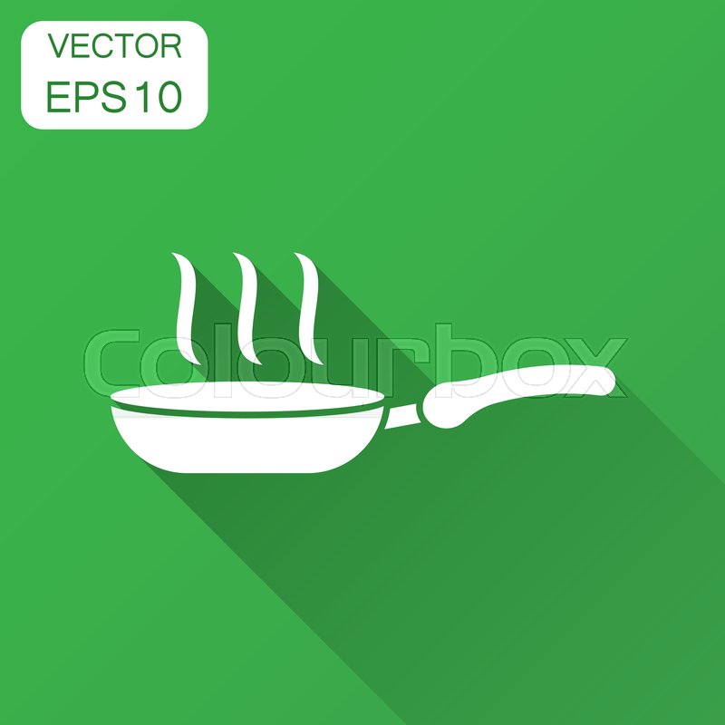 Frying Pan Icon In Flat Style Cooking Stock Vector Colourbox 800x800 Frying Pan Icon In Flat Style Cooking Stock Vector Colourbox