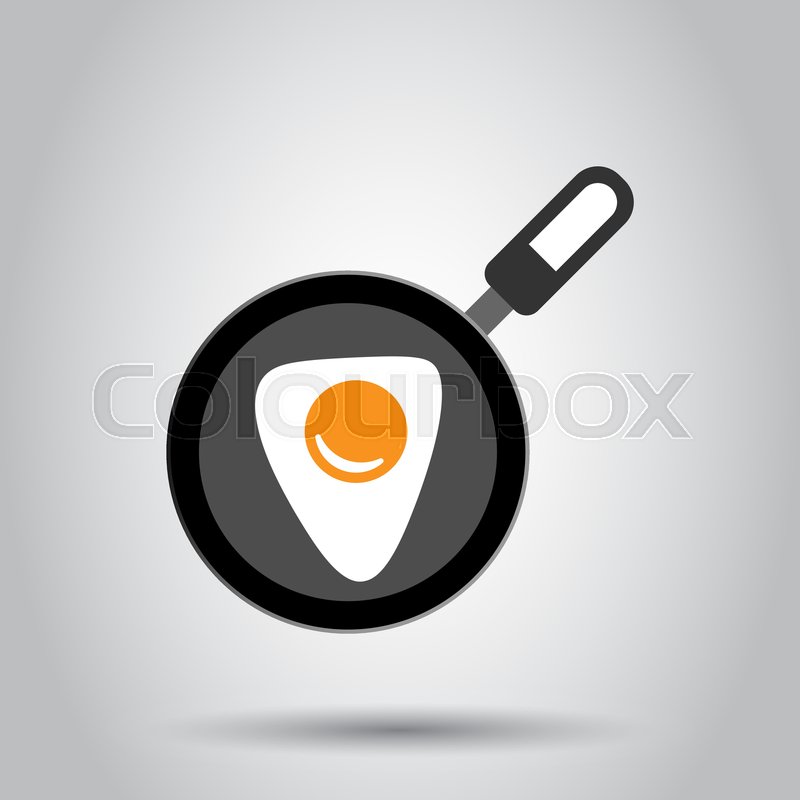 Realistic Frying Pan With Egg Icon In Stock Vector Colourbox 800x800 Realistic Frying Pan With Egg Icon In Stock Vector Colourbox