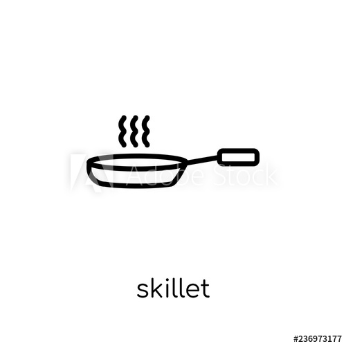 Skillet Icon From Kitchen Collection 500x500 Skillet Icon From Kitchen Collection