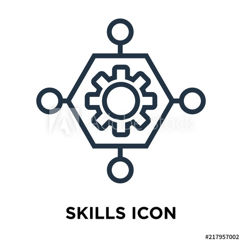 500x500 Skills Icon Isolated On White Background Modern And Editable