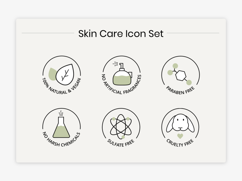 800x600 Skin Care Icon Set