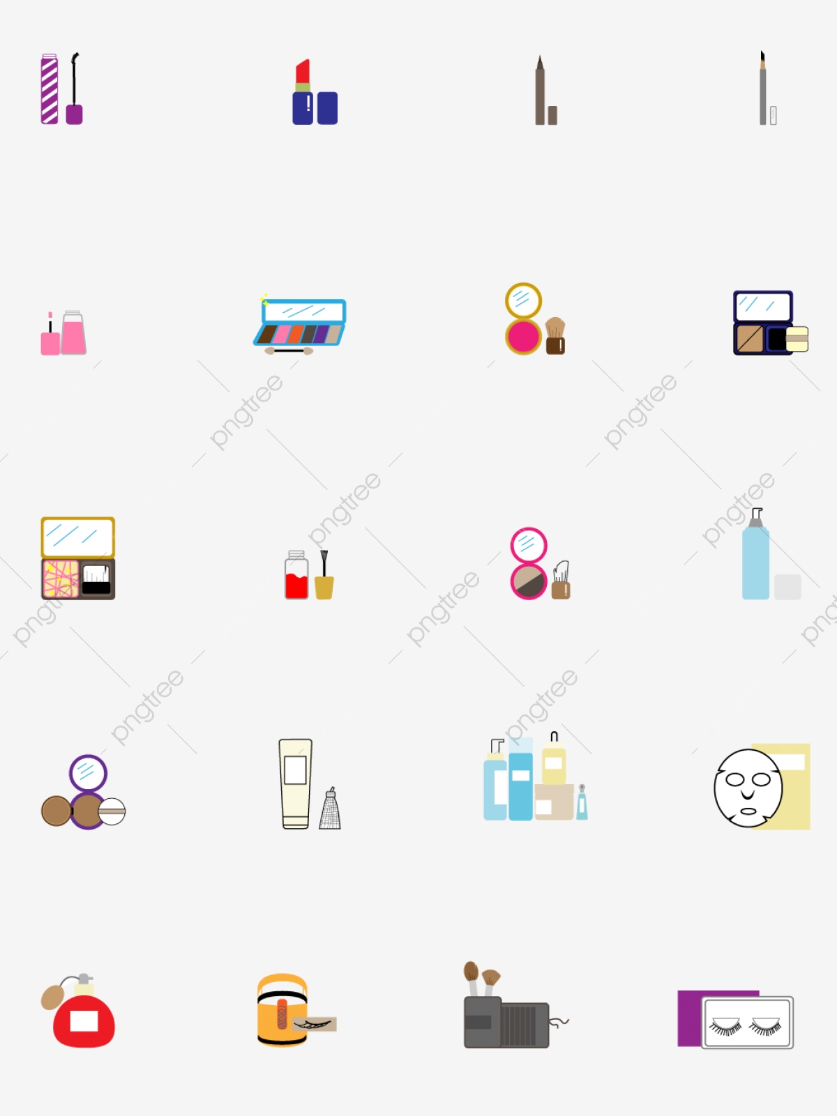 1200x1601 Color Skincare Beauty Icons Are Available For Commercial Use, Icon