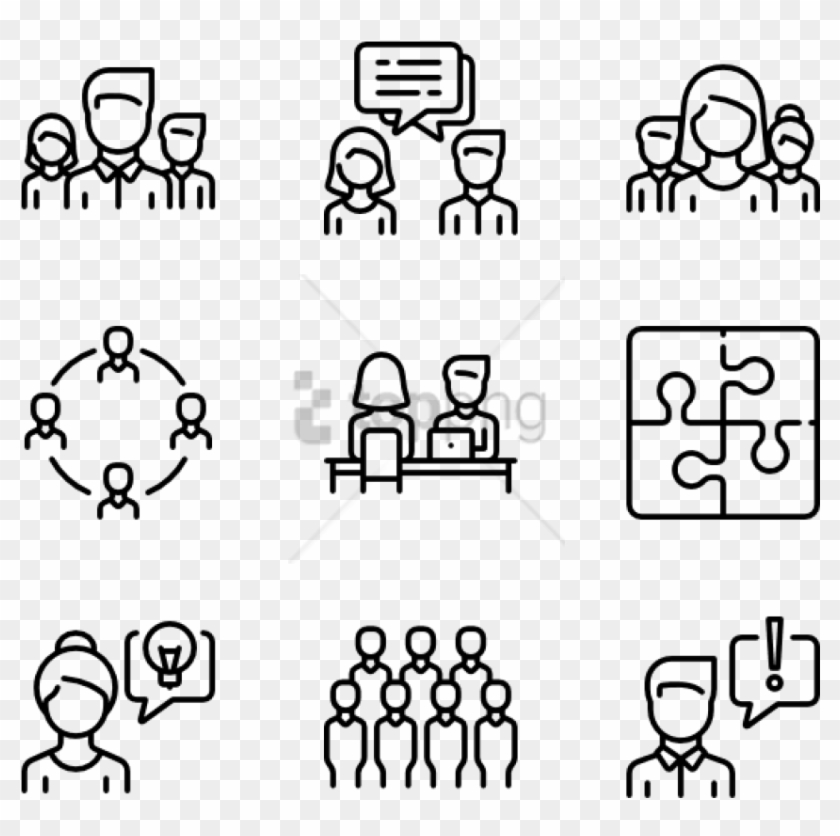 840x836 Free Png Teamwork Icons