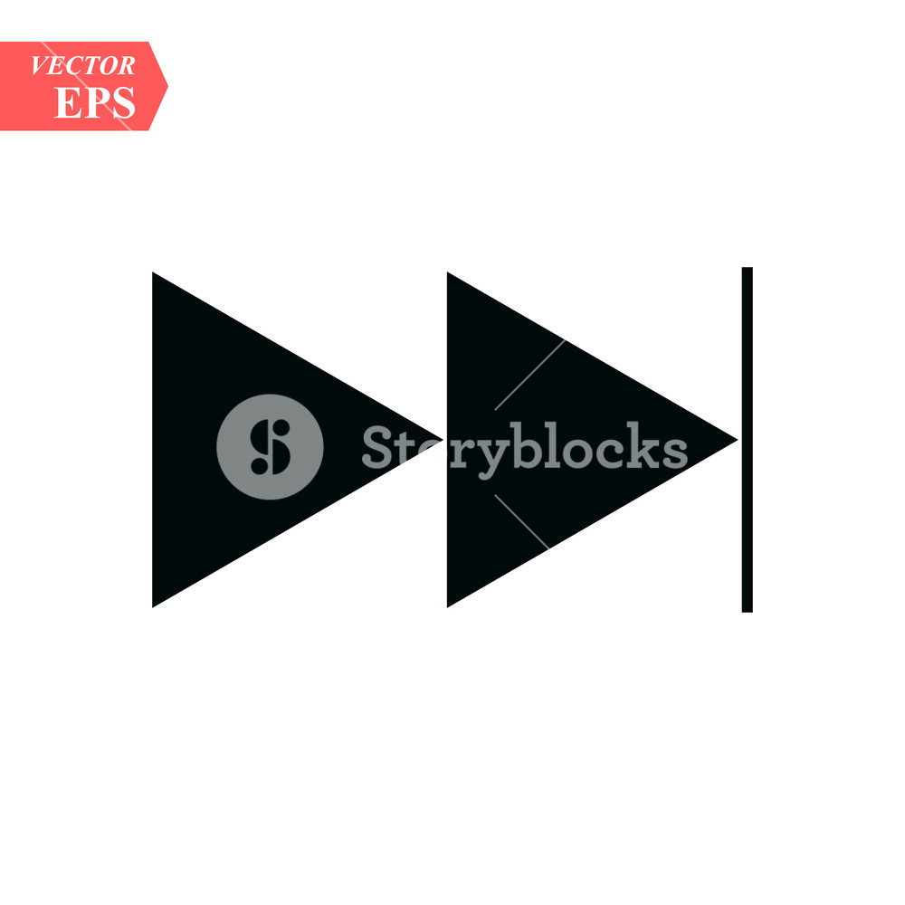1000x1000 Skip Forward Media Control Icon Button Royalty Free Stock
