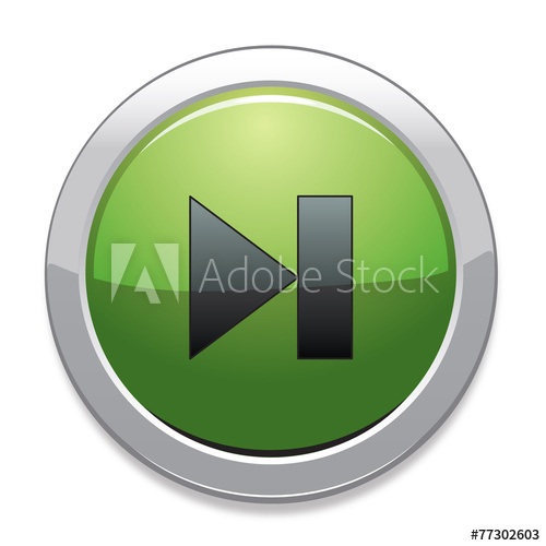 500x500 Skip Sign Icon Green Button