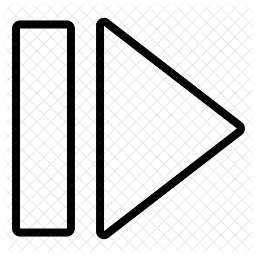 512x512 Skip Button Icon Of Line Style
